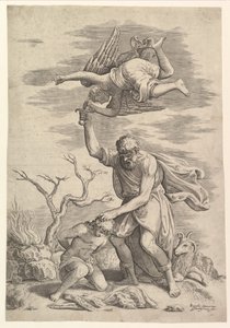 The Angel Staying the Arm of Abraham by Battista Franco Veneziano