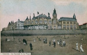 Le Kursaal and the beach in Ostend in Belgium