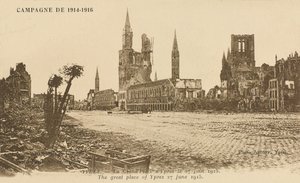The Grand Place, Ypres, 27 June 1915