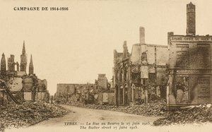 The Rue au Buerre, 27 June 1915 by Belgian Photographer
