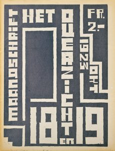 Cover for a 1923 issue of the magazine "Het Overzicht", 1923 by Belgian School