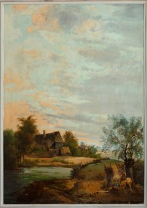 Second Back Room, Meeting Room, Murals with Rural Scenes in Classical Style (c.1810), Scene 7 by Belgian School