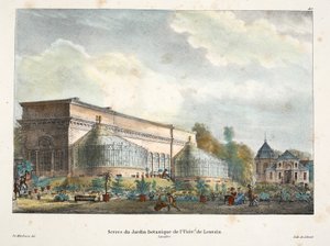 Greenhouses of the Botanical Garden of the University of Louvain by Belgian School