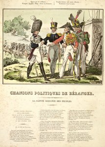 The Holy Alliance of the Nations, from Chansons Politiques de Beranger, 1815-1818 by Belgian School