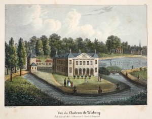 Vue de Château de Wisbecq by Belgian School