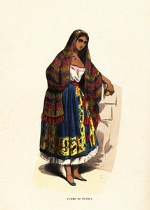 Woman of Puebla, Mexico by Belgian School