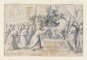 Turkish Ambassador Presenting Gift to Don Giovanni of Austria by Belisario Corenzio