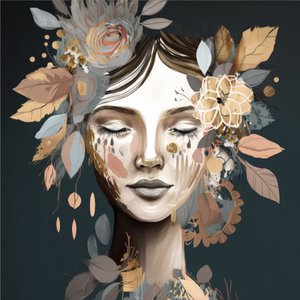 Dreamy Floral Portrait