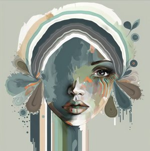 Flowing Abstract Portrait