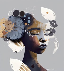 Serene Abstract Woman