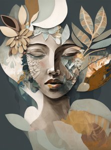 Serene Floral Woman