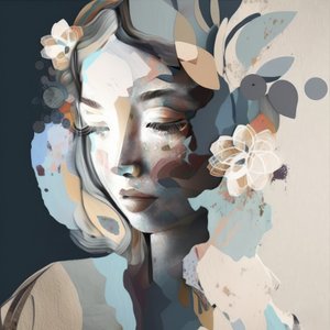 Serene Floral Woman