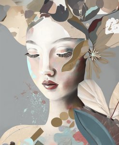 Serene Floral Woman