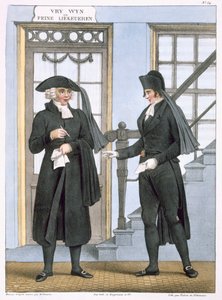 Funeral Officials of Amsterdam, illustration from 
