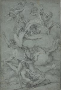God Cursing Cain After the Murder of Abel by Benedetto Luti