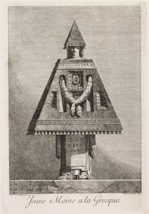 Mascarade à la Grecque: Jeune moine à la Grecque Plate 9, 1771 by Benigno Bossi