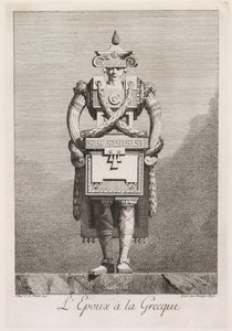 Masquerade in the Greek Style: The Greek Bride (Plate 7) by Benigno Bossi