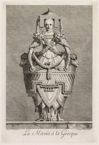 Mascarade à la Grecque: La Mariée à la Grecque Plate 6 by Benigno Bossi
