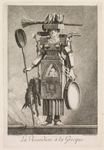 Masquerade in the Greek Style: The Vivandière in the Greek Style (Plate 2) by Benigno Bossi