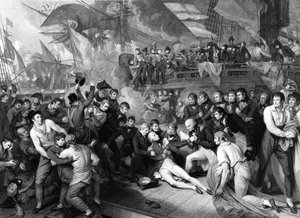 The death of Horatio Nelson by Benjamin (after) West