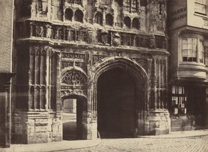 Christchurch Gateway, Canterbury, 1854, Printed 1857 by Benjamin Brecknell Turner