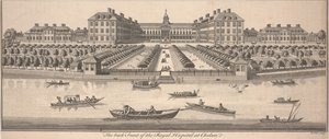 The Back Front of the Royal Hospital at Chelsea by Benjamin Cole