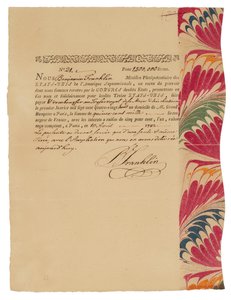 Benjamin Franklin letter