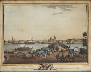 The Exchange Bridge at the Vasilievsky Island