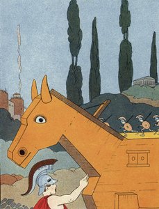 The Trojan horse by Benjamin Rabier