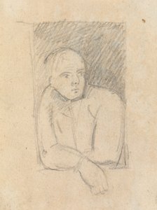 Study of a Figure Leaning out of a Window by Benjamin Robert Haydon