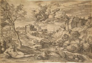 Medoro and Angelica by Benjamin Thomas Pouncy