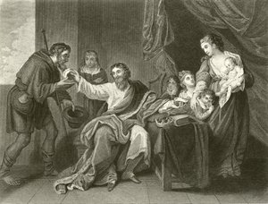 Alfred Dividing the Loaf by Benjamin West