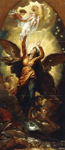 The Woman Clothed with the Sun Fleeth from the Persecution of the Dragon