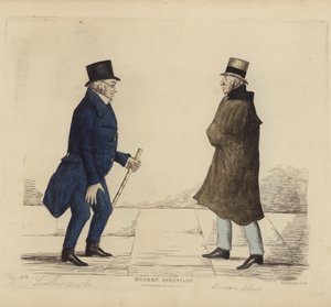 Eminent Edinburghians, aka Modern Athenians, Lieutenant-General George R Ainslie, Bindon Blood, Esq, of Cranacher by Benjamin William Crombie