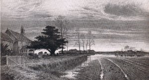 At eventide it shall be light, Bibbys Annual by Benjamin Williams (after) Leader