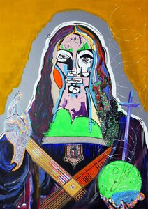 Overpainting: Salvator Mundi, 2020 by Benoit Erwann Boucherot