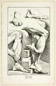 Design: Legs and Feet, from Encyclopédie by Benoit Louis Prevost