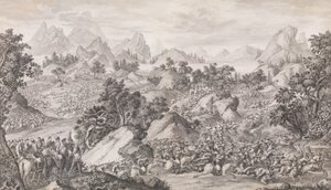 The Battle of Qos-qulaq, 1774 by Benoit Louis Prevost