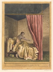 The Man with Fleas by Benoît Louis Prévost after Jean Baptiste Oudry
