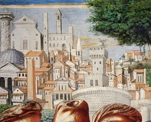 Architecture of city of Rome (detail)