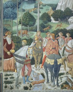 Giuseppe, the Patriarch of Constantinople, as One of the Three Kings, Detail from the Journey of the Magi Cycle