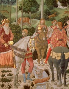 Piero de Medici as Caspar, (detail) from The Procession of the Magi, c.1459-60