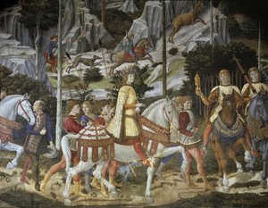 The cavalcade of the Magi (detail)