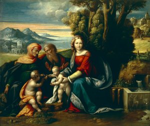 Holy Conversation by Benvenuto Tisi da Garofalo