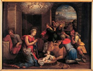 The Adoration of the Shepherds by Benvenuto Tisi da Garofalo