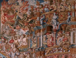 Series The Honours. Fame. Third tapestry in the series. Ca 1550. by Bernaert van (circle of) Orley