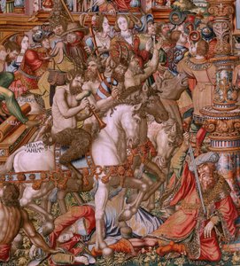 Series The Honours. Infamy. Sixth tapestry in the series. Ca 1550.