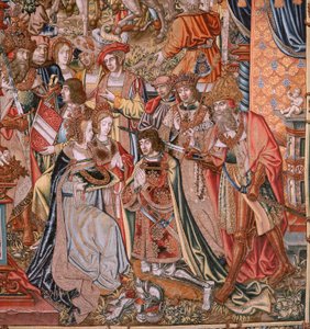 Series The Honours; Nobility. Fourth tapestry in the series. Ca 1550.