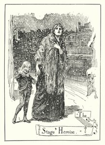 The Stage Heroine (engraving) by Bernard (after) Partridge