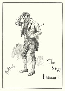 The Stage Irishman by Bernard (after) Partridge